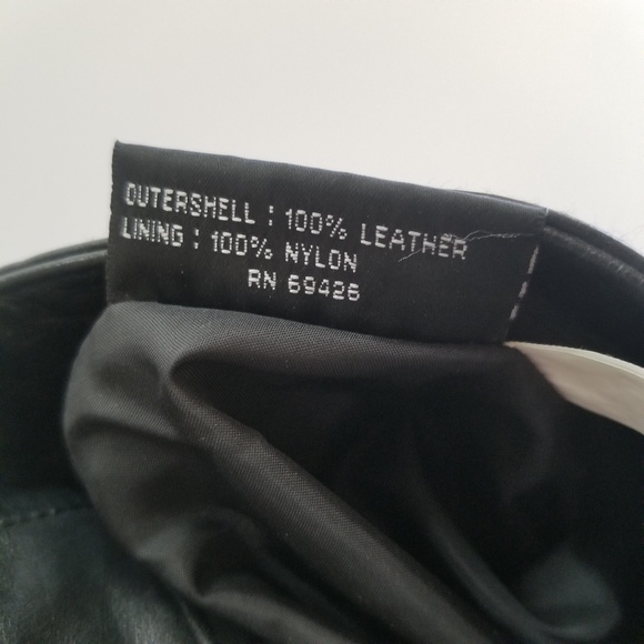 ❤️ Wilson's Black Leather Maxima Mini Skirt Sz 10 - Picture 6 of 8